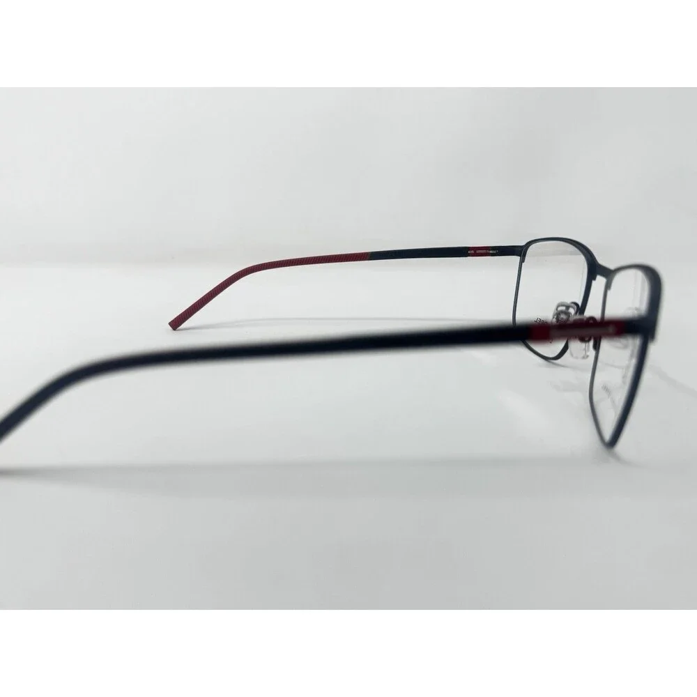 Morel Lightec 30215L 58-18-145 Stainless Steel Eyeglass Frames Black/Red France